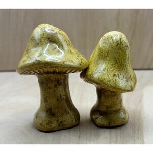 Ceramic Mushroom Statuettes in a Realistic Style